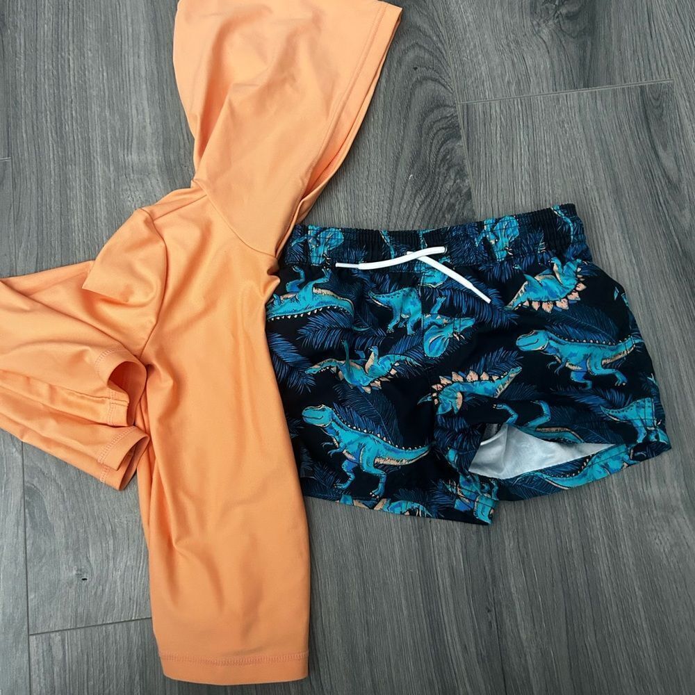 Carter's Blue Dinosaur Print Shorts